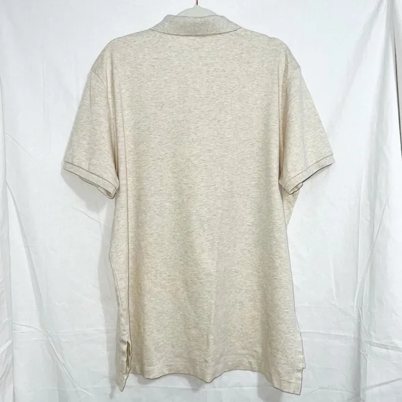 Polo Ralph Lauren Heather Cream Soft Cotton Polo, Size XL - Picture 10 of 10